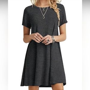 SOLID SIMPLE T-SHIRT DRESS